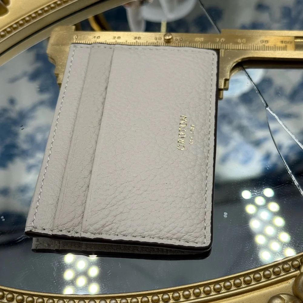 🆕 OROTON 🧿 NWOT Margot Card Sleeve, White Leather Cardholder